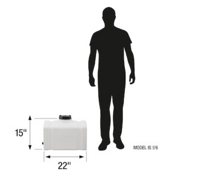 16 Gallon RomoTech Flat Bottom Utility Tank (MPN:82123889)