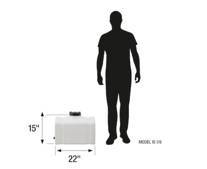 26 Gallon RomoTech Domed Flat Bottom Utility Tank (MPN:82123899)