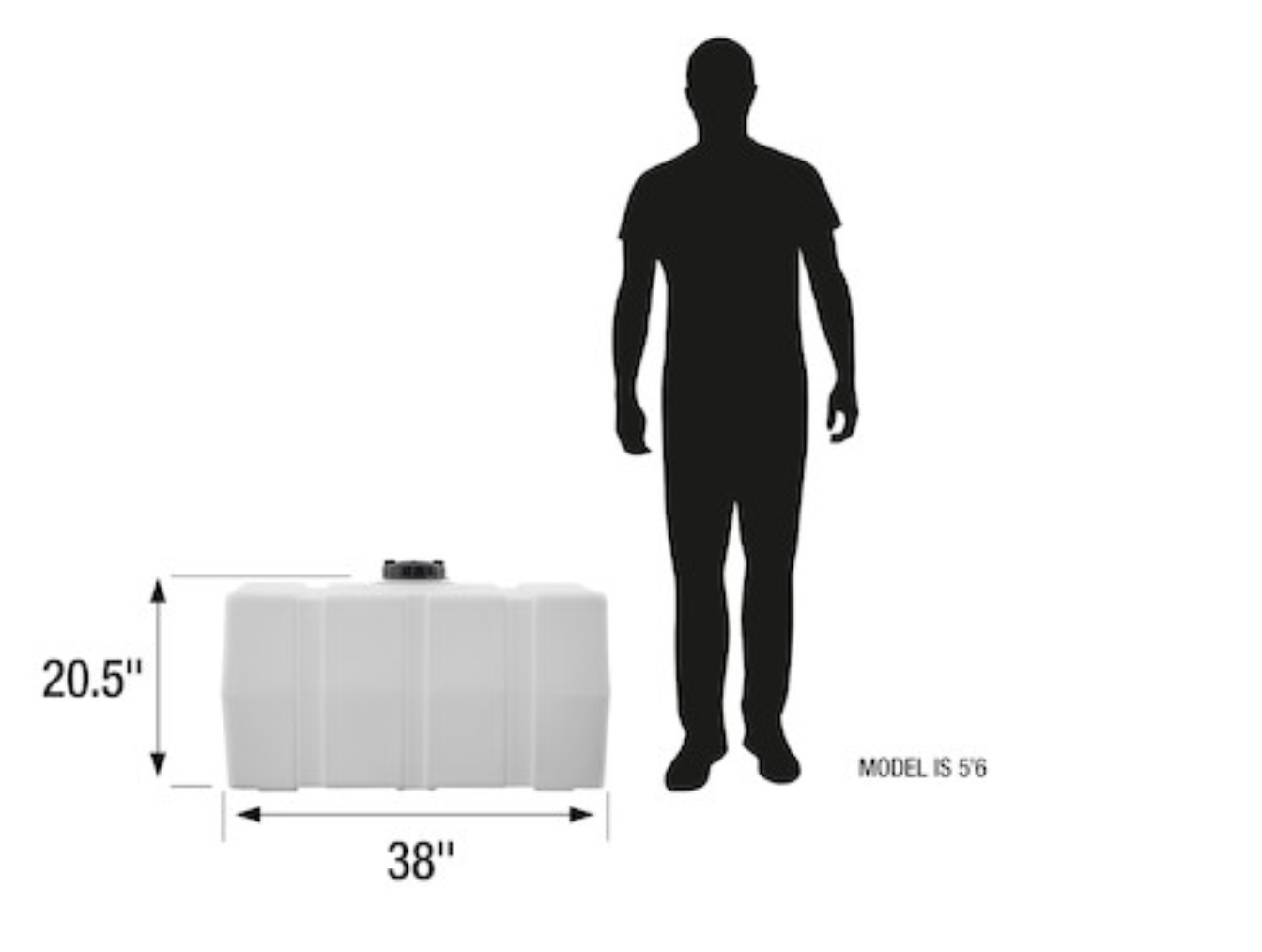 50 Gallon RomoTech Flat Bottom Utility Tank (MPN:82123919)