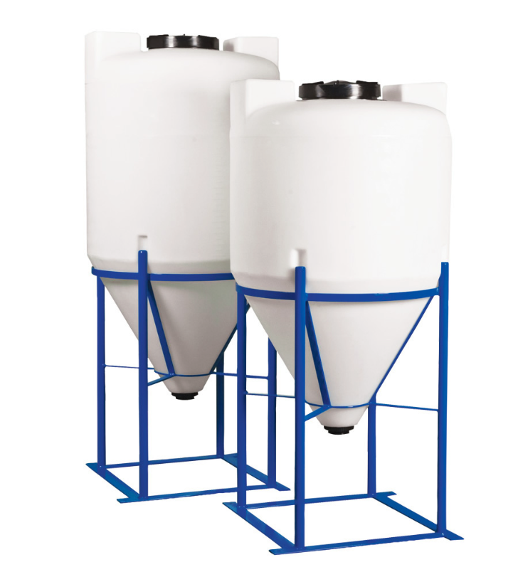 1100 Gallon Dura-Cast Cone Bottom Storage Tank w/ 45° Cone Angle (MPN: 931100-1.5)