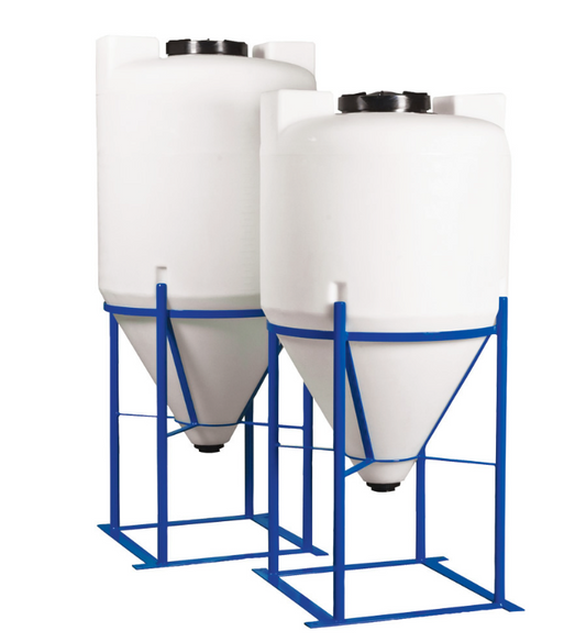 1100 Gallon Dura-Cast Cone Bottom Storage Tank w/ 45° Cone Angle (MPN: 931100-1.9)